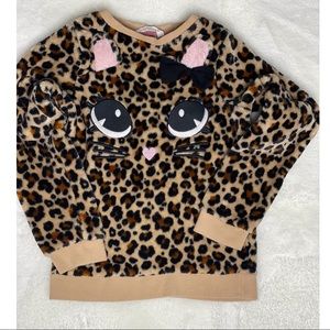 H&M Fuzzy Leopard Sweater